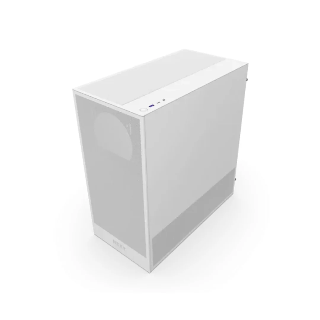 NZXT H5 Flow (2024) Compact ATX Mid-Tower Airflow Case with RGB Fans CC-H52FW-01 - Image 3