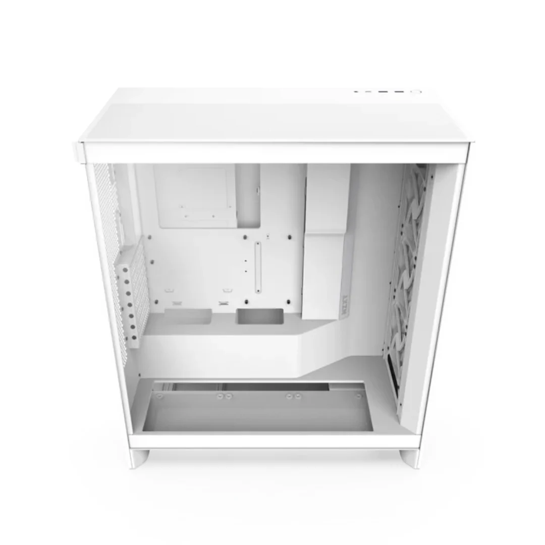 NZXT H7 Flow TG Mesh 2024 ATX White Case CM-H72FW-01 - Image 2