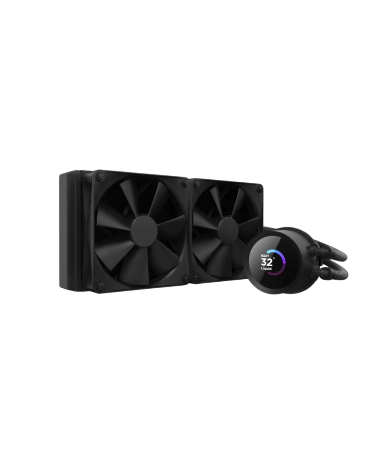 NZXT Kraken 240 Black w/ Monitoring LCD Liquid Cooler RL-KN240-B1