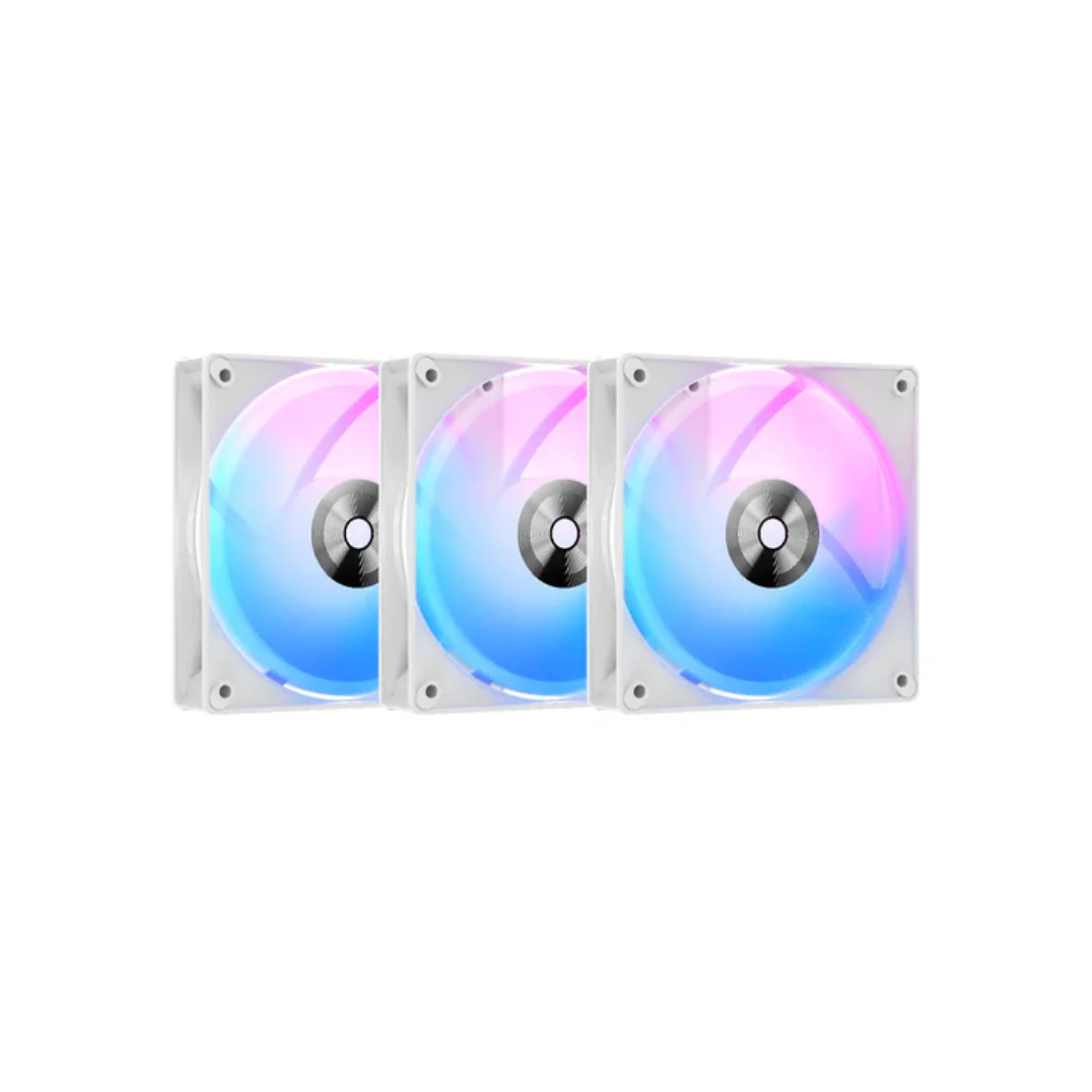 Ocypus Delta F12 ARGB 120mm PWM Fan - Triple Pack F12-WH3AM00X-GL | F12-BK3AM00X-GL - Image 3