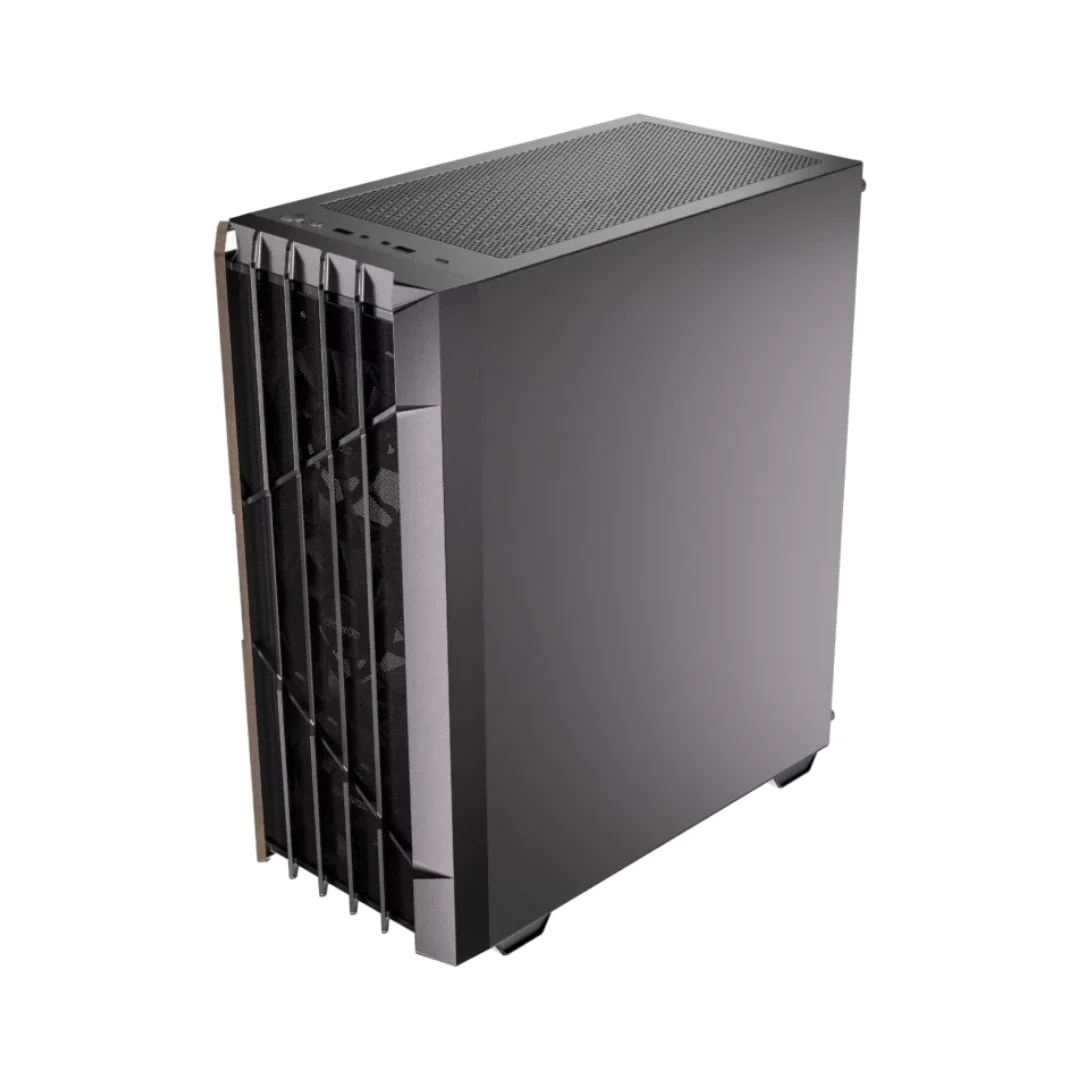 Okinos Cypress 5 Air Mid-Tower ATX TG Black Gaming PC Case w/ 4x120mm PWM Fans - Image 3