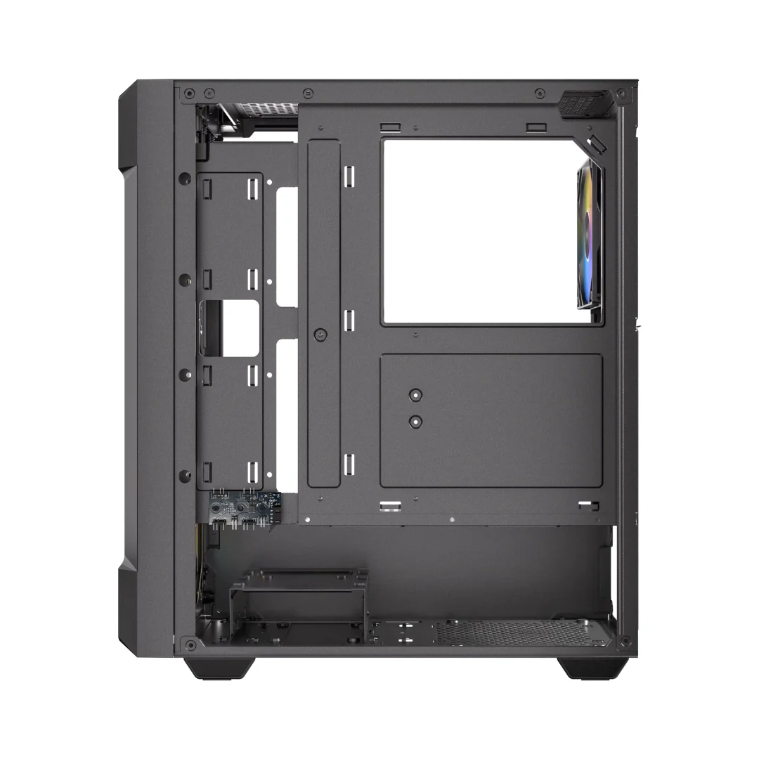 Okinos Cypress 5 ARGB Mid-Tower ATX TG Gaming PC Case w/ 4x120mm ARGB Fans - Image 4