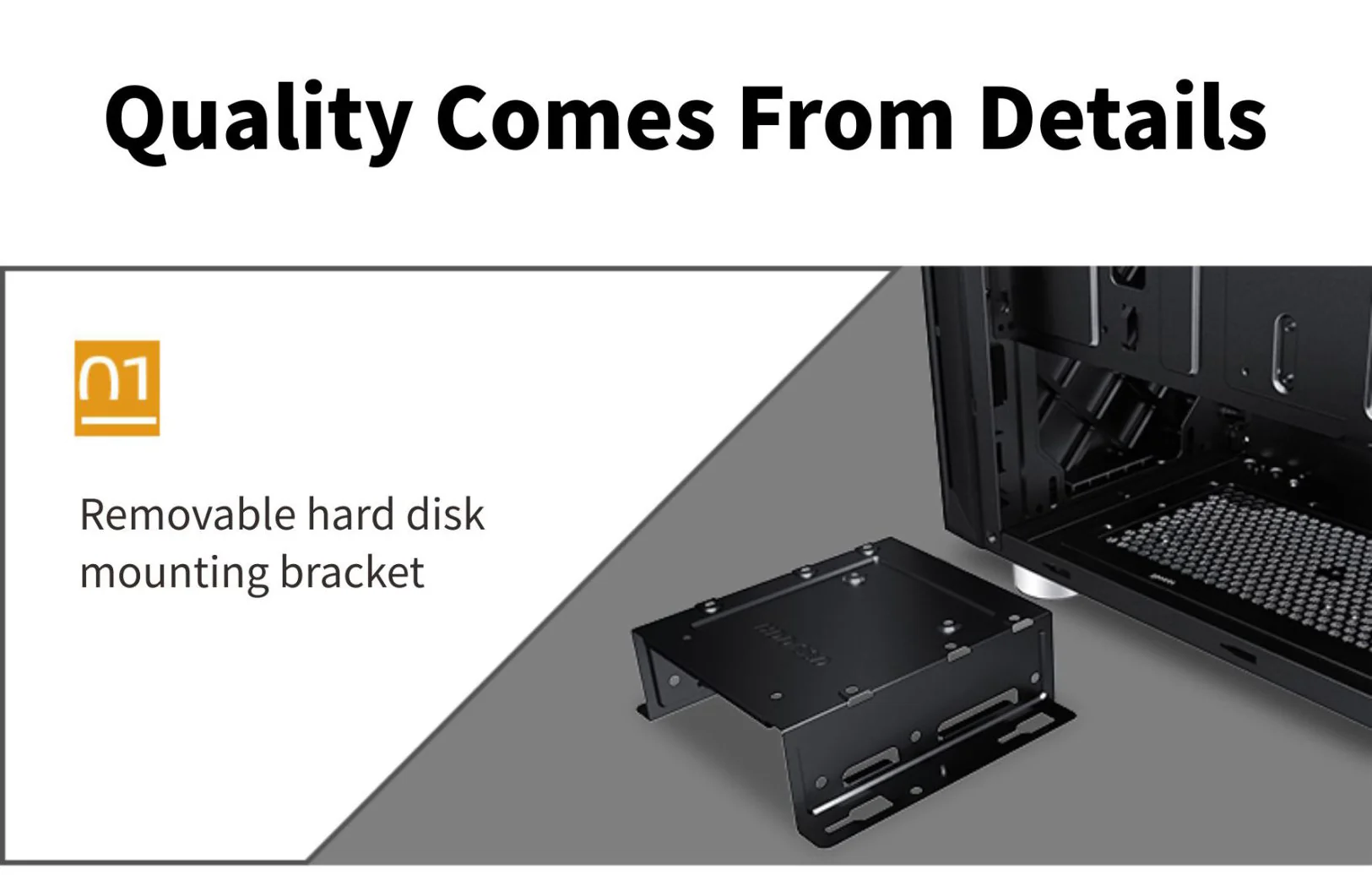 PCcooler GAME 6 Black mATX TG MESH Mid Tower Case (with 4*120mm FX-120 3 DYNAMIC COLOR 120mm Fan) - Image 7