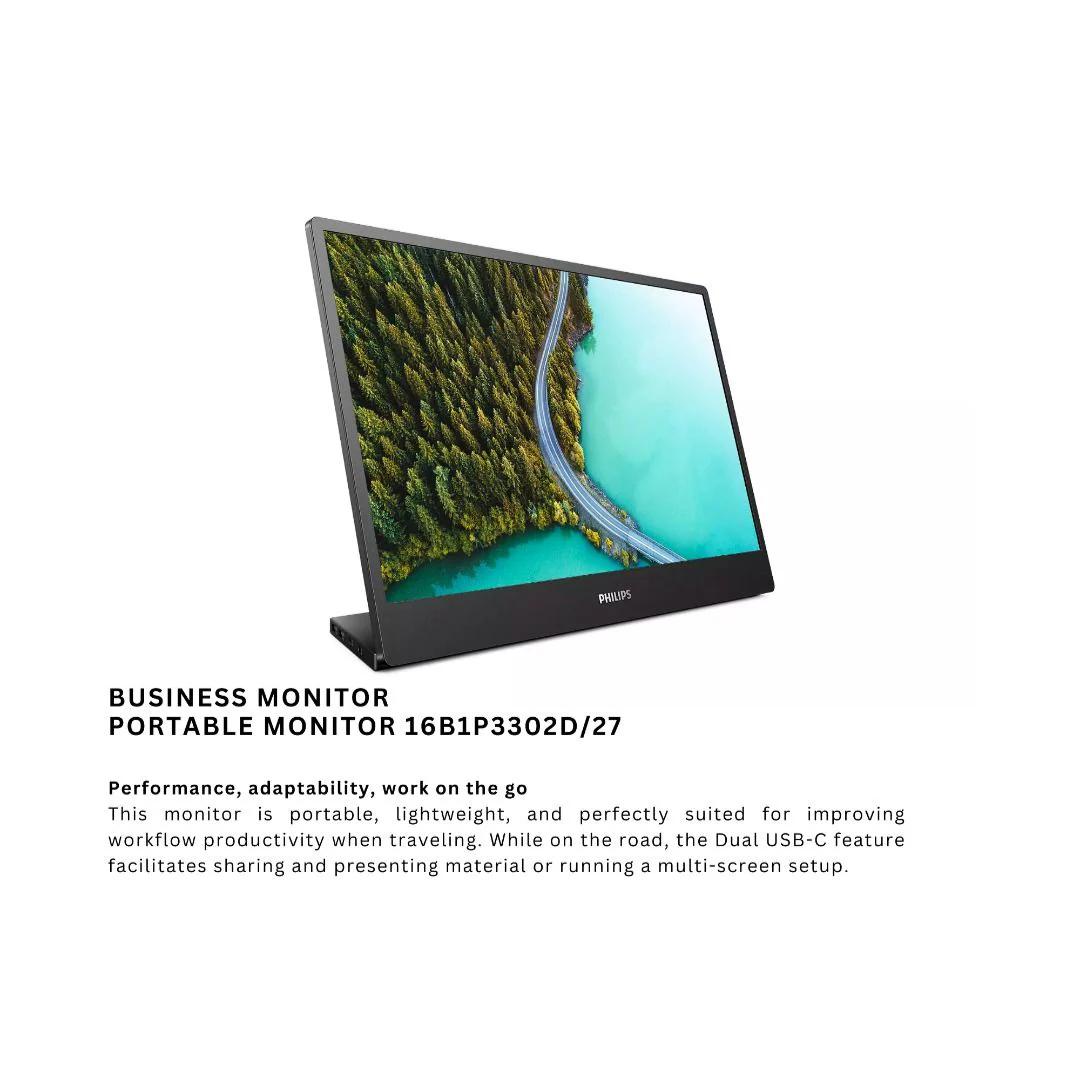 Philips 16B1P3302D 15.6" IPS 75Hz 1920X1080 USB-C Portable Monitor - Image 4