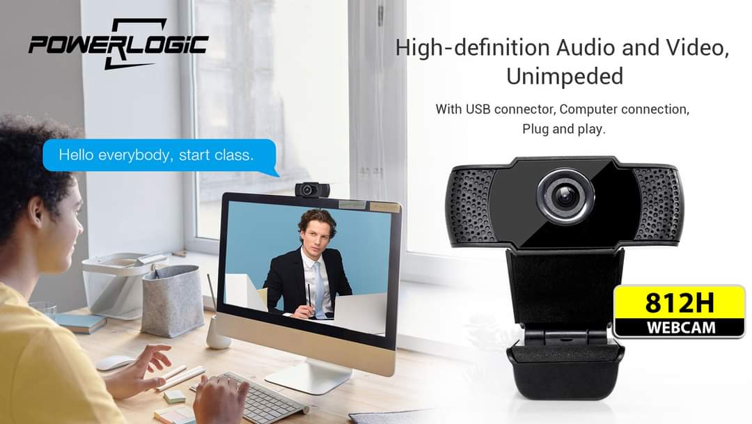 Powerlogic 812H 1080p Webcam with microphone - Image 3