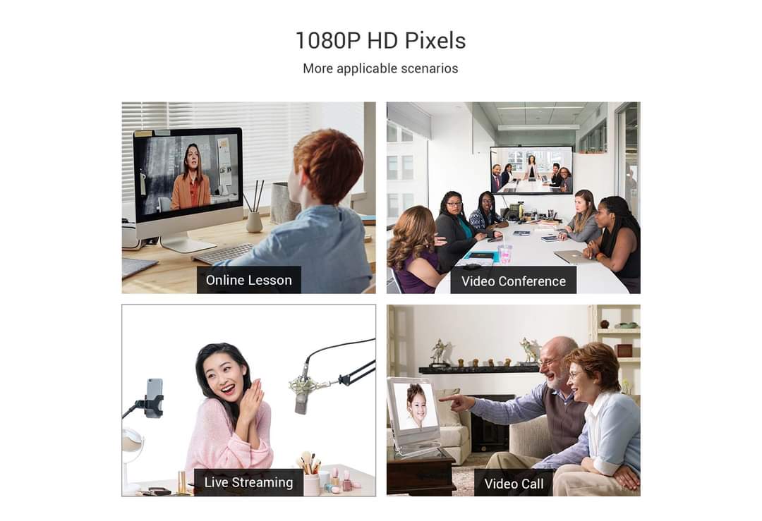 Powerlogic 812H 1080p Webcam with microphone - Image 4