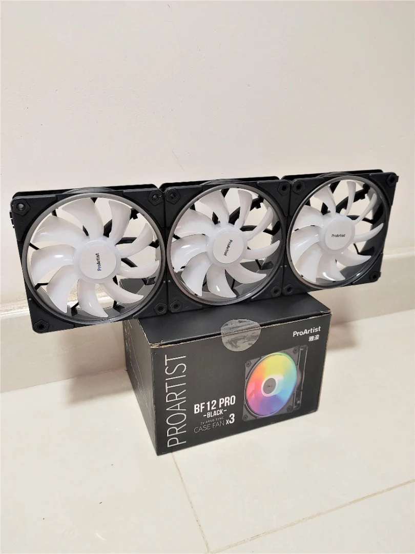ProArtist BF12 PRO ARGB 3-in-1 Kit 120mm ( Black / White ) Case fan - Image 5