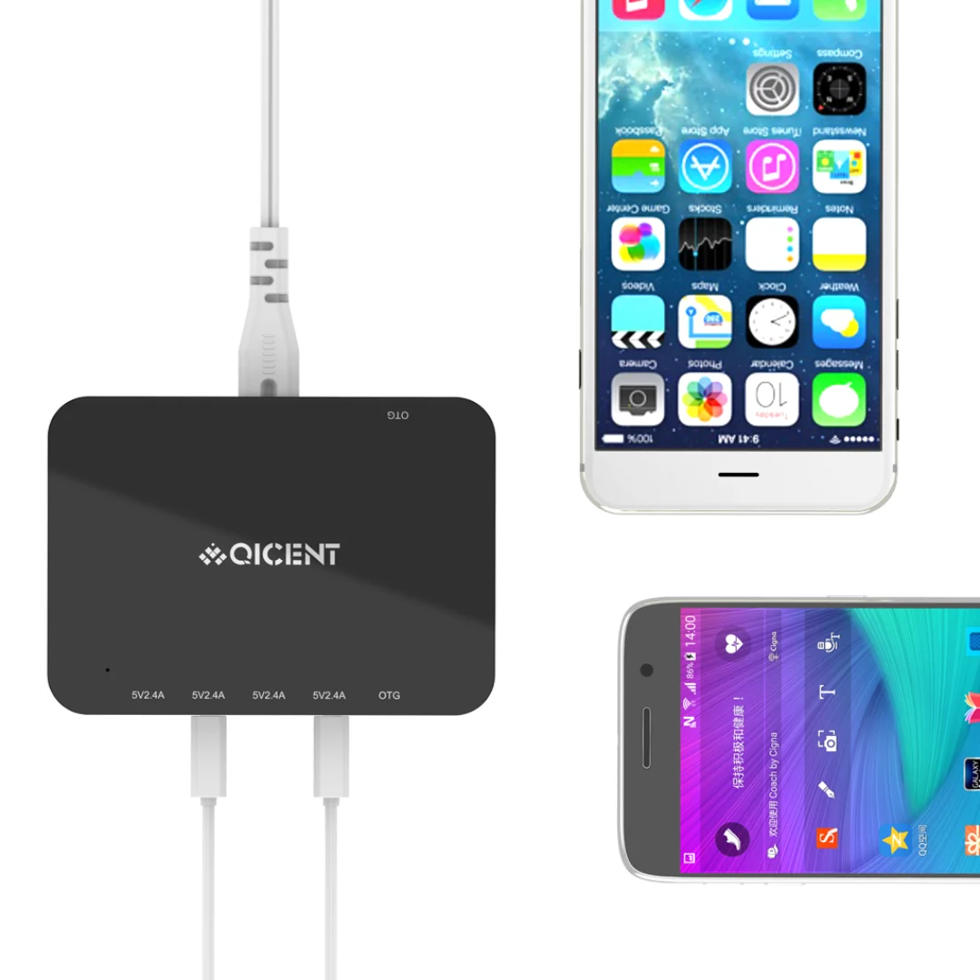 QICENT DO-5U-US-BK 39W 5-Port USB Charging Station - Image 3
