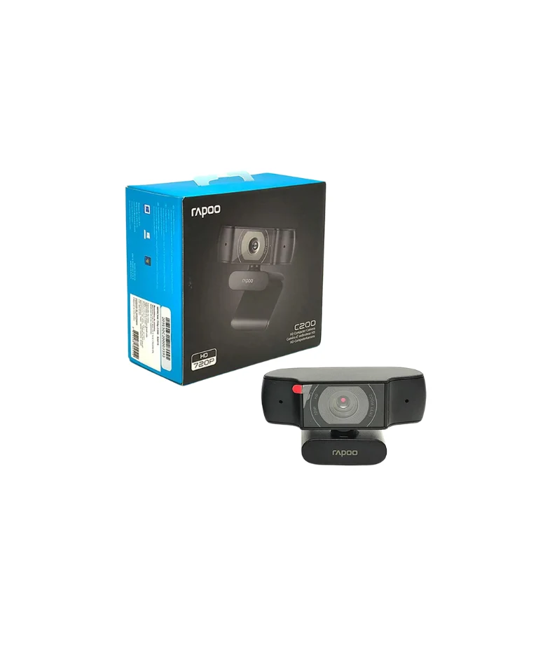 Rapoo C200 720p HD USB Black Webcam - Image 2