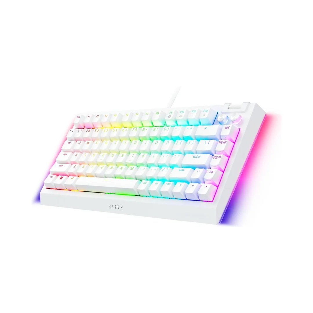 Razer Blackwidow V4 75% White Hot-Swappable Mechanical Gaming Keyboard (Tactile) RZ03-05001700-R3M1 - Image 3