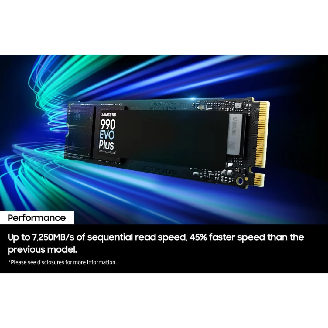 Samsung 990 Evo Plus M.2 1TB NVME PCIe 4.0 SSD MZ-V9S1T0BW - Image 3