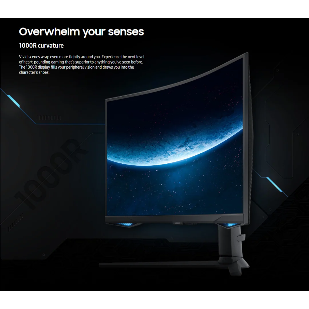 Samsung Odyssey G6 LS32BG652EEXXP 32" Curved VA 240Hz 2560 x 1440p 1ms Monitor - Image 4