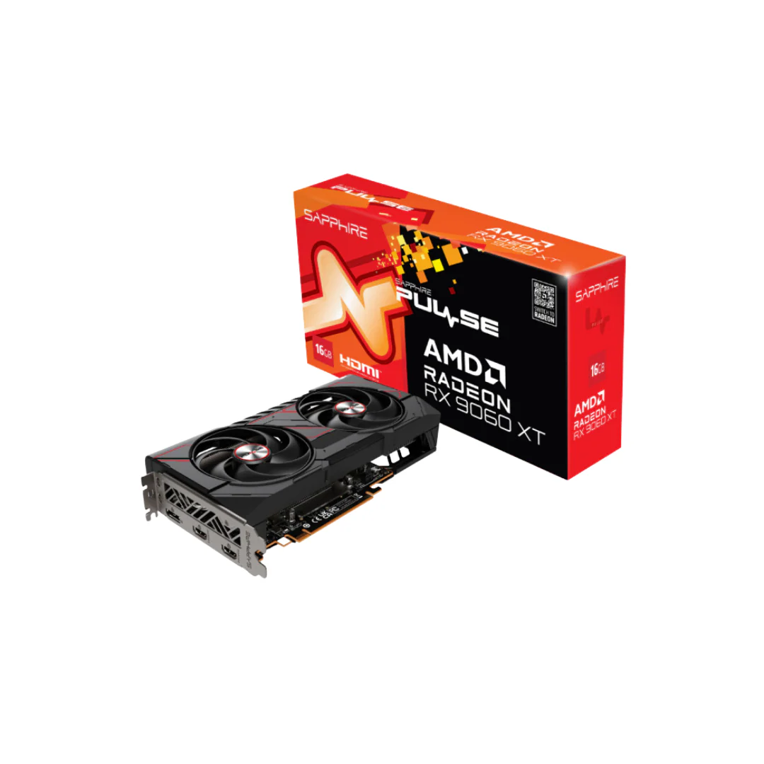 Sapphire PULSE AMD Radeon RX 9060 XT Gaming OC 16GB DUAL HDMI / DP LITE SPR-11350-03-20G Graphics Card