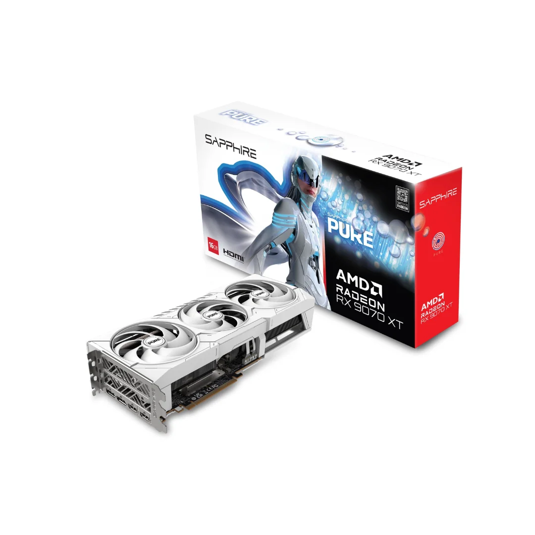 Sapphire Pure RX 9070 XT Gaming OC 16GB Radeon Graphics Card SPR-11348-02-20G