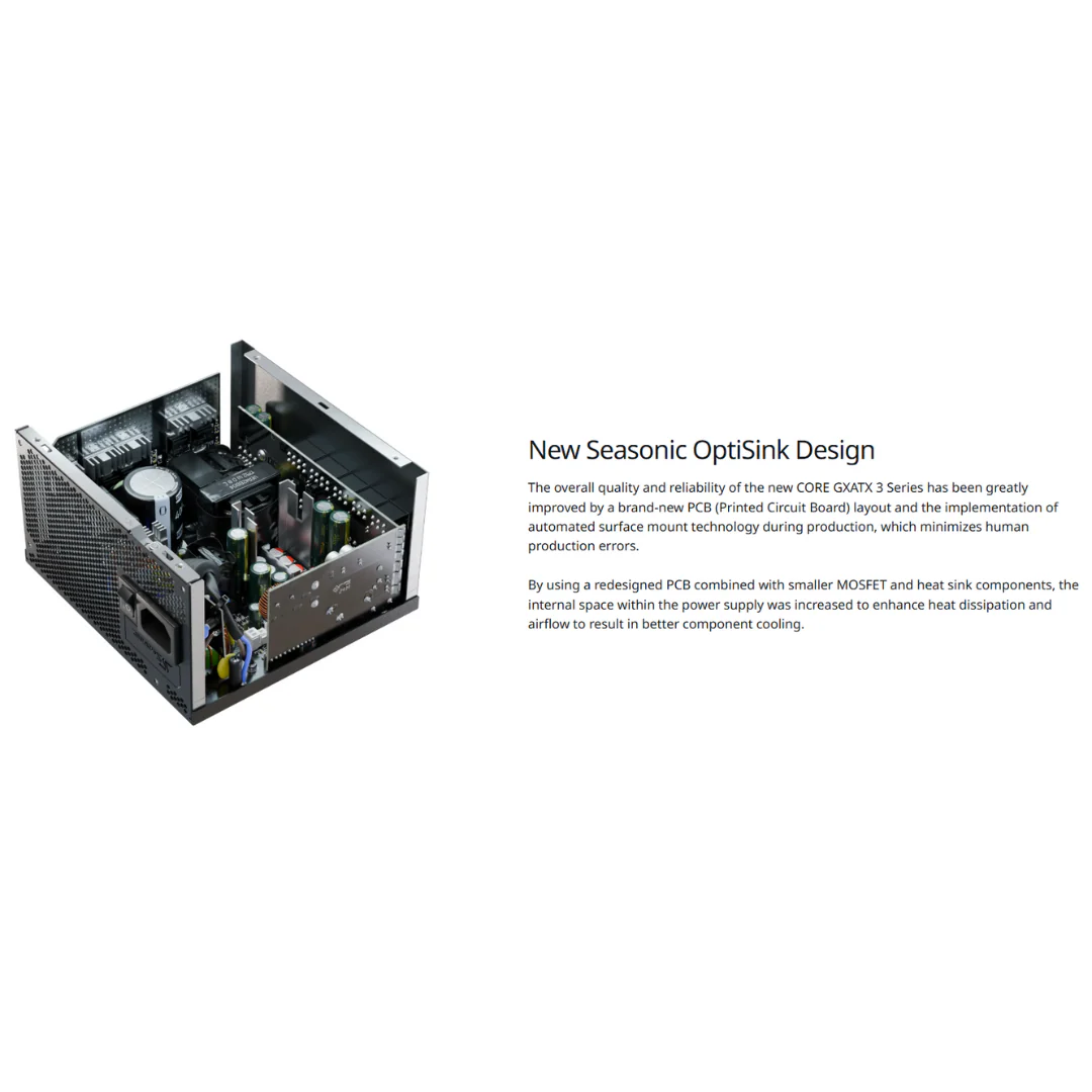 Seasonic Core GX-750 GOLD V2 750W atx3.0 80+ Fully Modular PSU SRP-CGX751-A5A32SF - Image 4