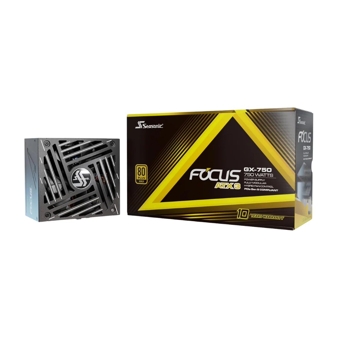 Seasonic Focus GX-750 V4 Black 750W ATX3 80+ GOLD Full Modular PSU SRP-FGX751-A5A32SF