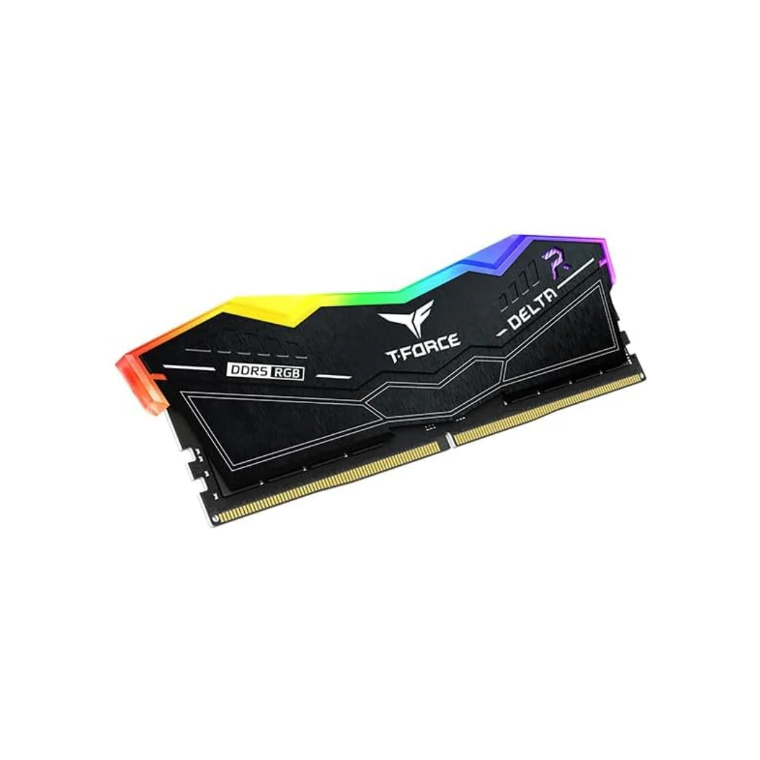 T-Force Delta RGB 32G Dual Black DDR5 6000MT/s Desktop Memory FF3D532G6000HC38GDC01 - Image 2