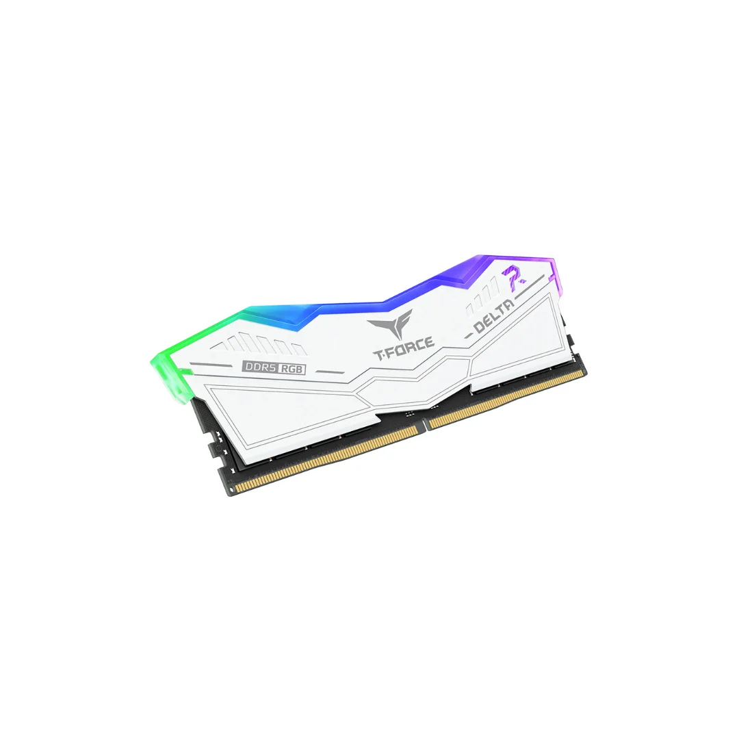 T-Force Delta RGB 32GB (2x16GB) White DDR5 5600MT/s CL36 Desktop Memory FF4D532G5600HC36BDC01 - Image 3