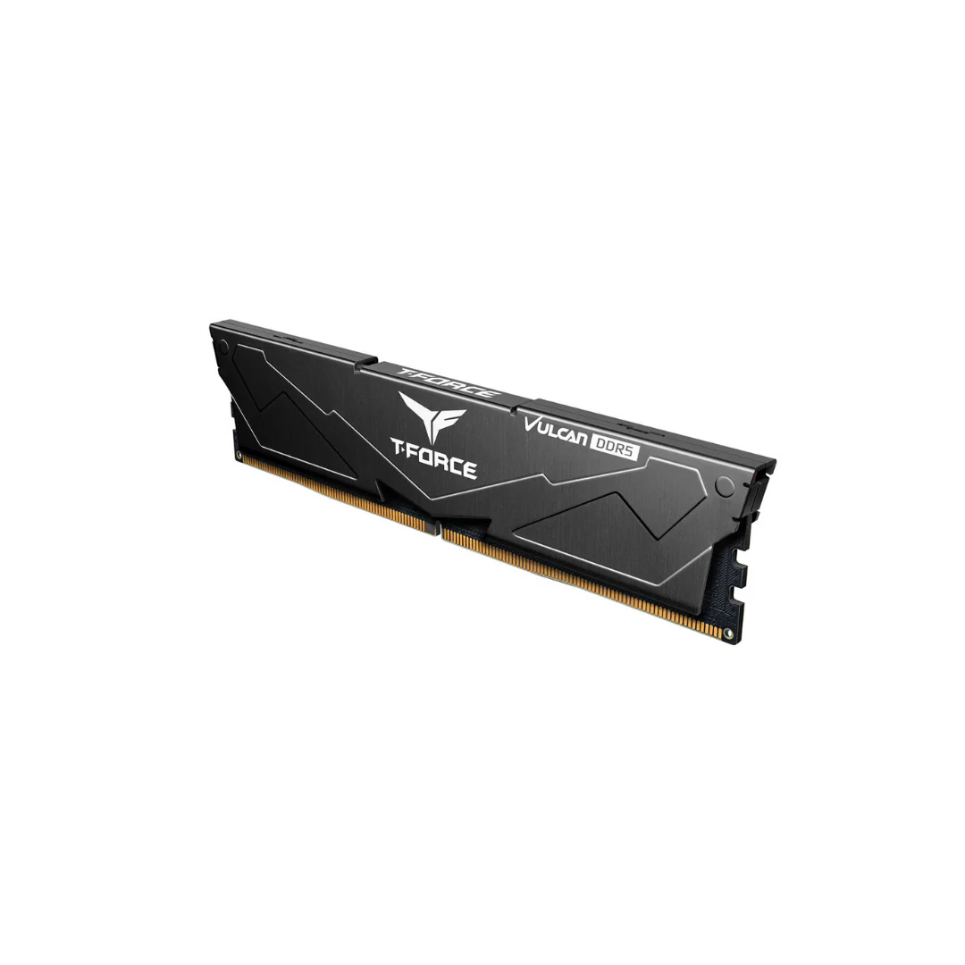 T-Force Vulcan 16GB 2x8G Black DDR5 5200MT/s Desktop Memory FLBD516G5200HC40CDC01 - Image 2