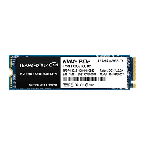 TeamGroup MP33 M.2 2TB 2280 PCIe 3.0 x4 NVMe 1.3 3D NAND Internal SSD TM8FP6002T0C101