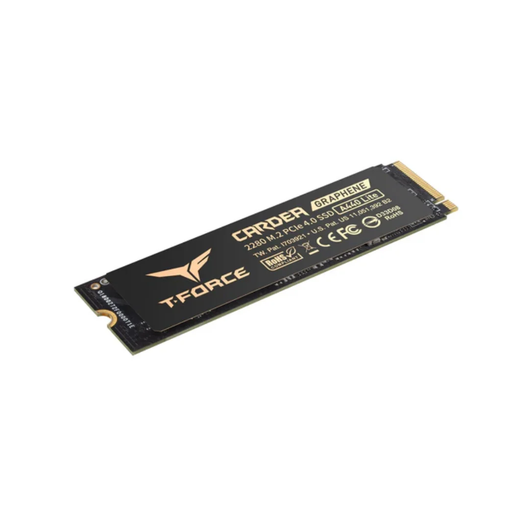 TeamGroup T-Force Cardea A440 Lite M.2 512GB 2280 PCIe Gen4 x4 NVMe 7400MB/s Read Gaming SSD with Graphene Heat Sink TM8FFQ512G0C129 - Image 4