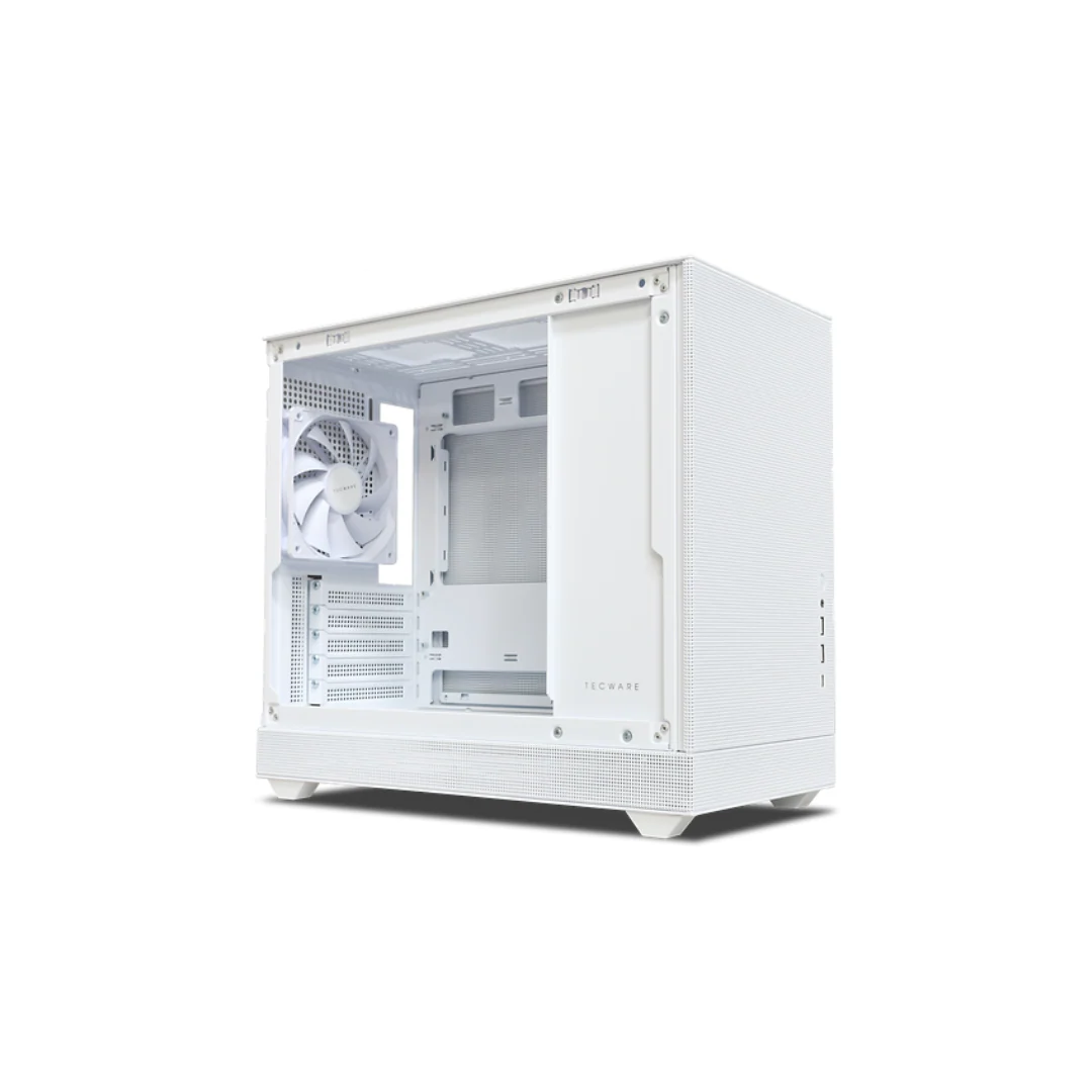 Tecware Fusion 2 SFF Hybrid White mATX Case 1x120mm - Image 3