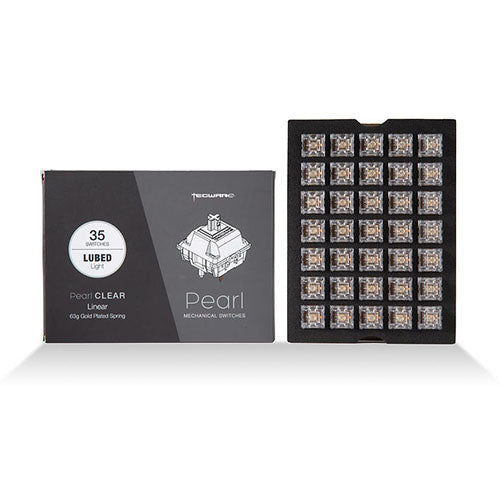 Tecware Pearl Clear Linear Mechanical Keyboard 63g Switch (35pcs) - Image 2