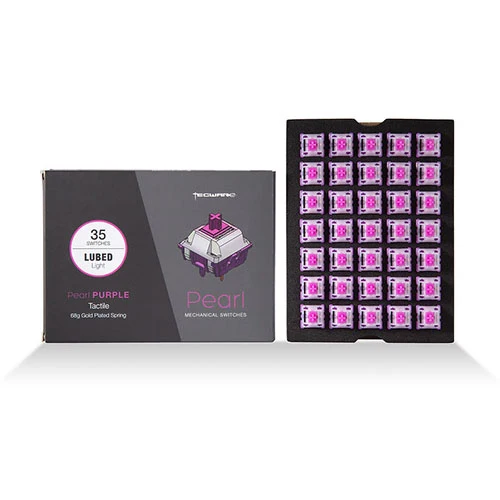 Tecware Pearl Purple Tactile Mechanical Keyboard 63g Switch (35pcs) - Image 2
