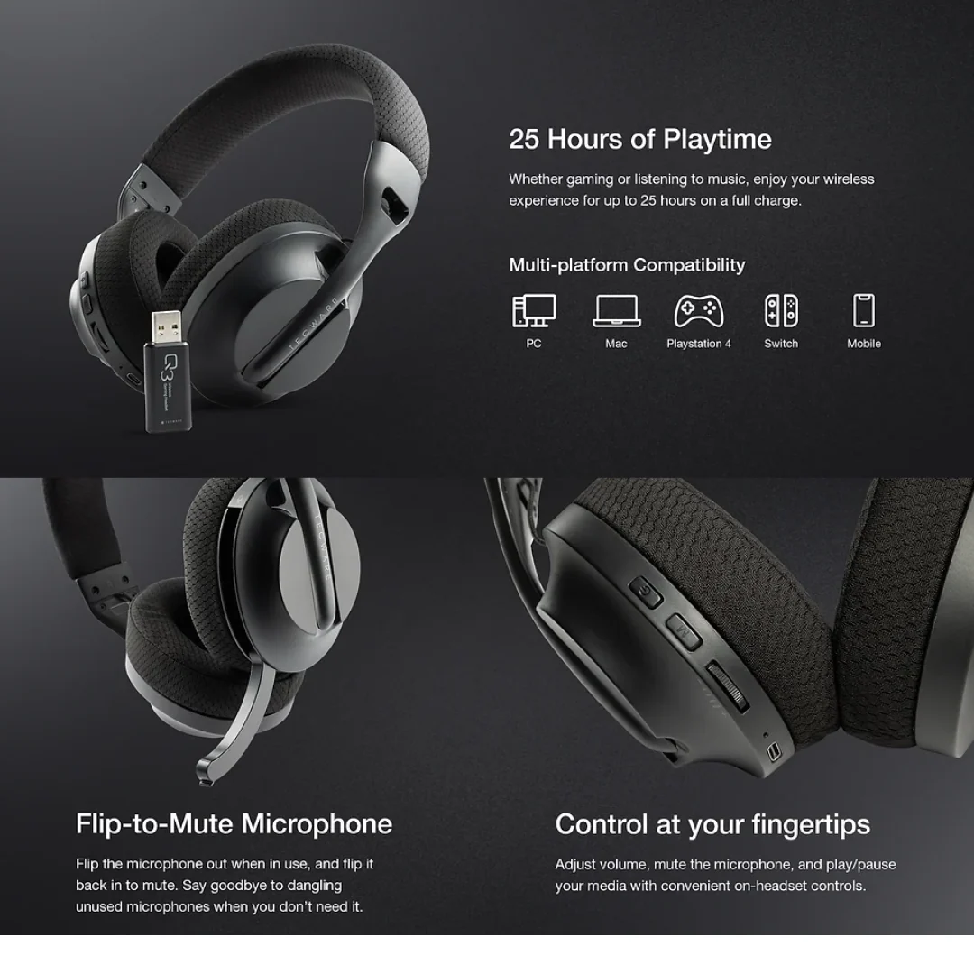 Tecware Q3 Tri-Mode Gaming Headset - Image 4