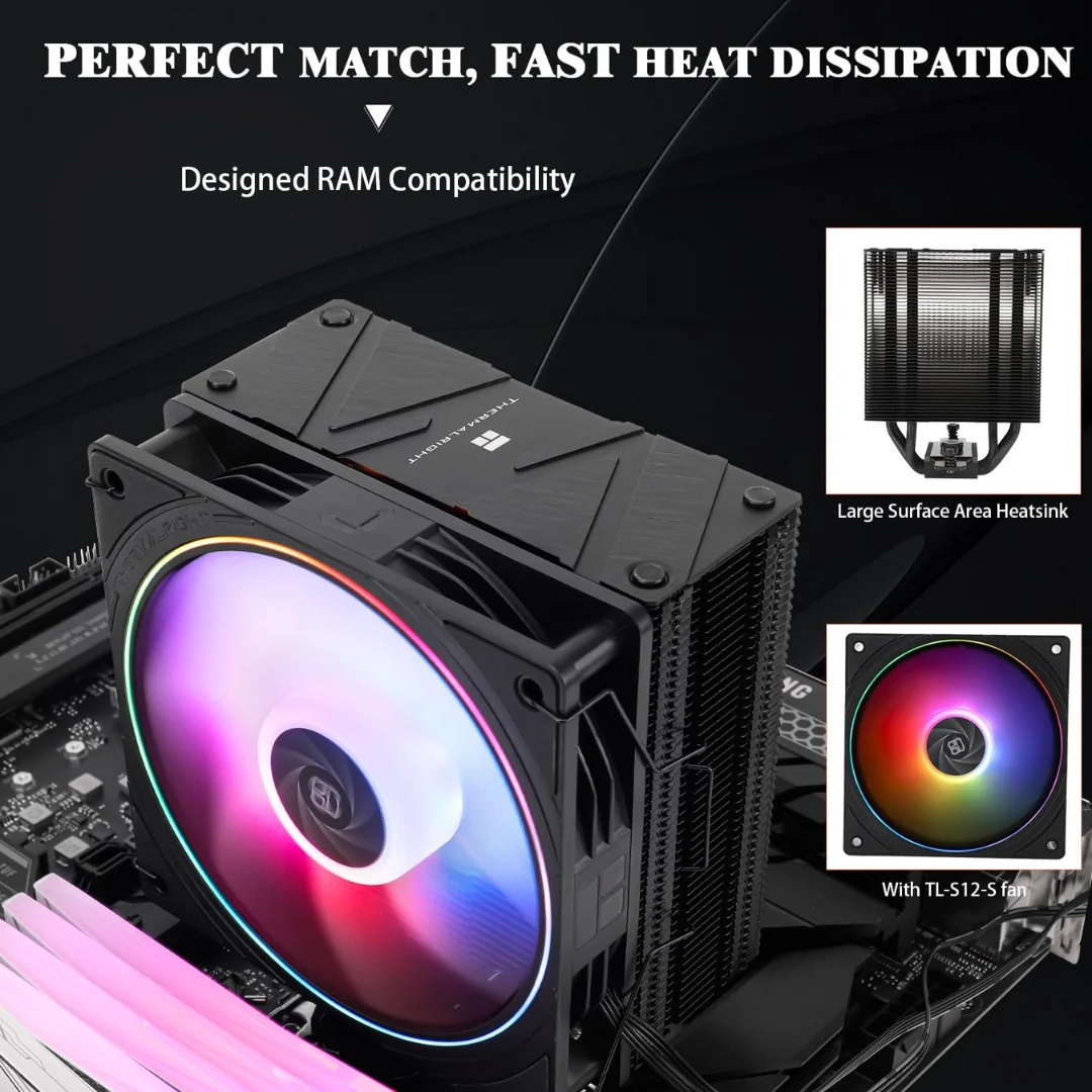 Thermalright Assassin Spirit 120 Evo ARGB Black CPU Air Cooler - Image 3