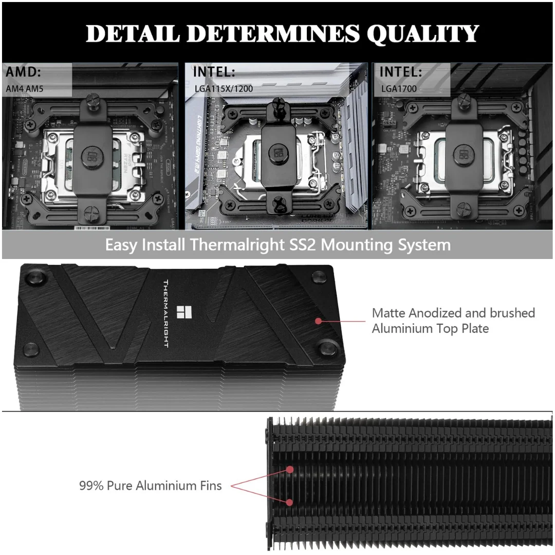 Thermalright Assassin Spirit 120 Evo ARGB Black CPU Air Cooler - Image 4