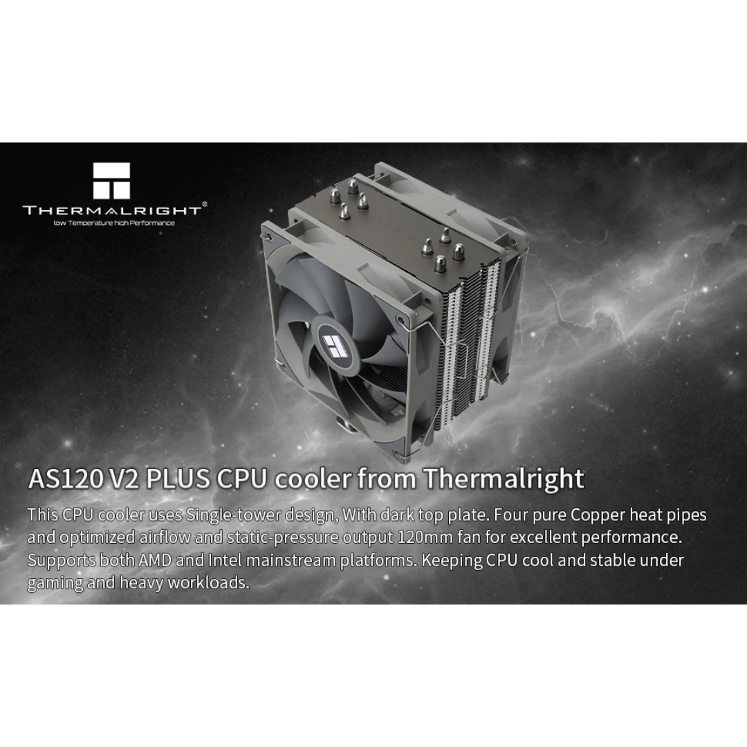 Thermalright Assassin Spirit 120 V2 Plus CPU Air Cooler TL-C12R-V2 - Image 4