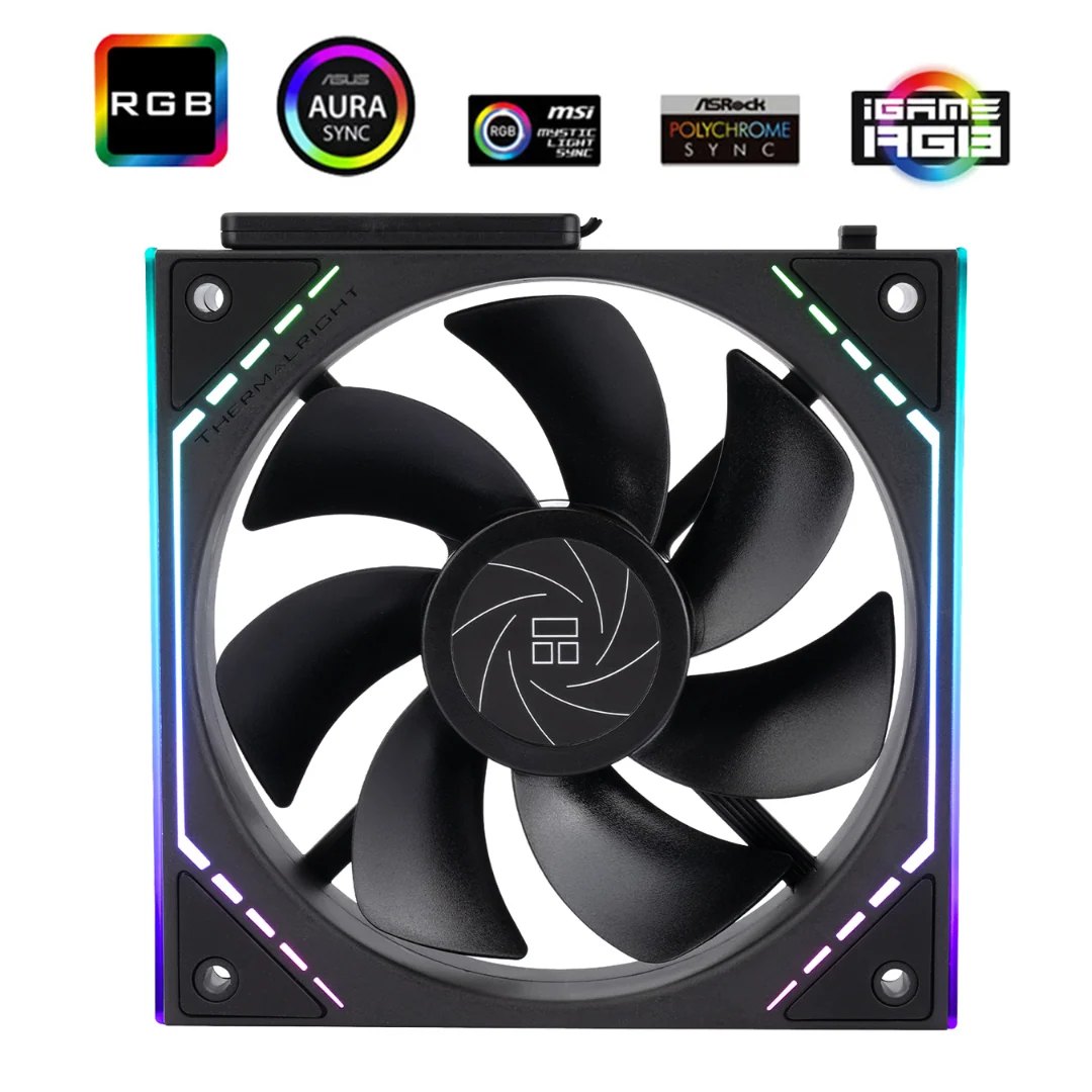 Thermalright TL-M12QR ARGB Block Splicing Reverse FAN ( Black TL-M12QR | White TL-M12QRW ) - Image 4
