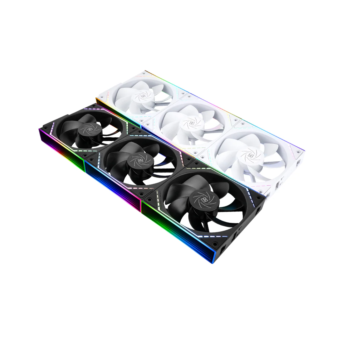 Thermalright ( Black TL-M12QR X3 / White TL-M12QRW X3 ) 3-Pack ARGB Block Splicing Reverse FAN - Image 3