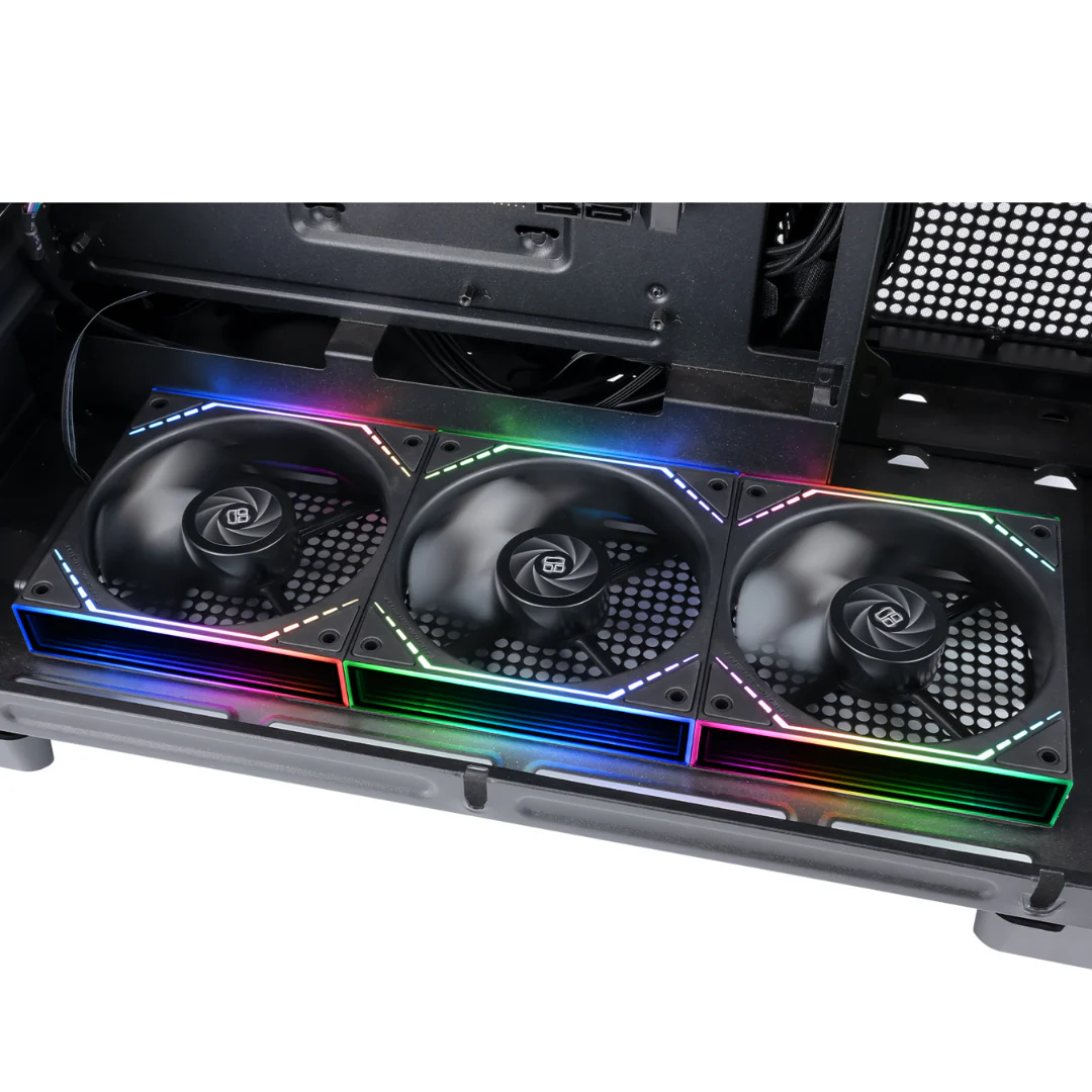 Thermalright ( Black TL-M12QR X3 / White TL-M12QRW X3 ) 3-Pack ARGB Block Splicing Reverse FAN - Image 4