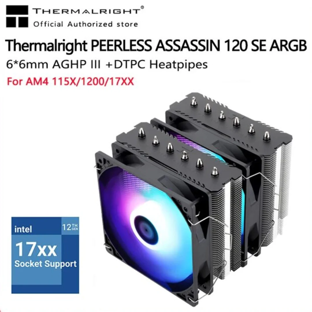 Thermalright Peerless Assassin PA 120 SE Black ARGB CPU Air Cooler TL-C12C-S - Image 4