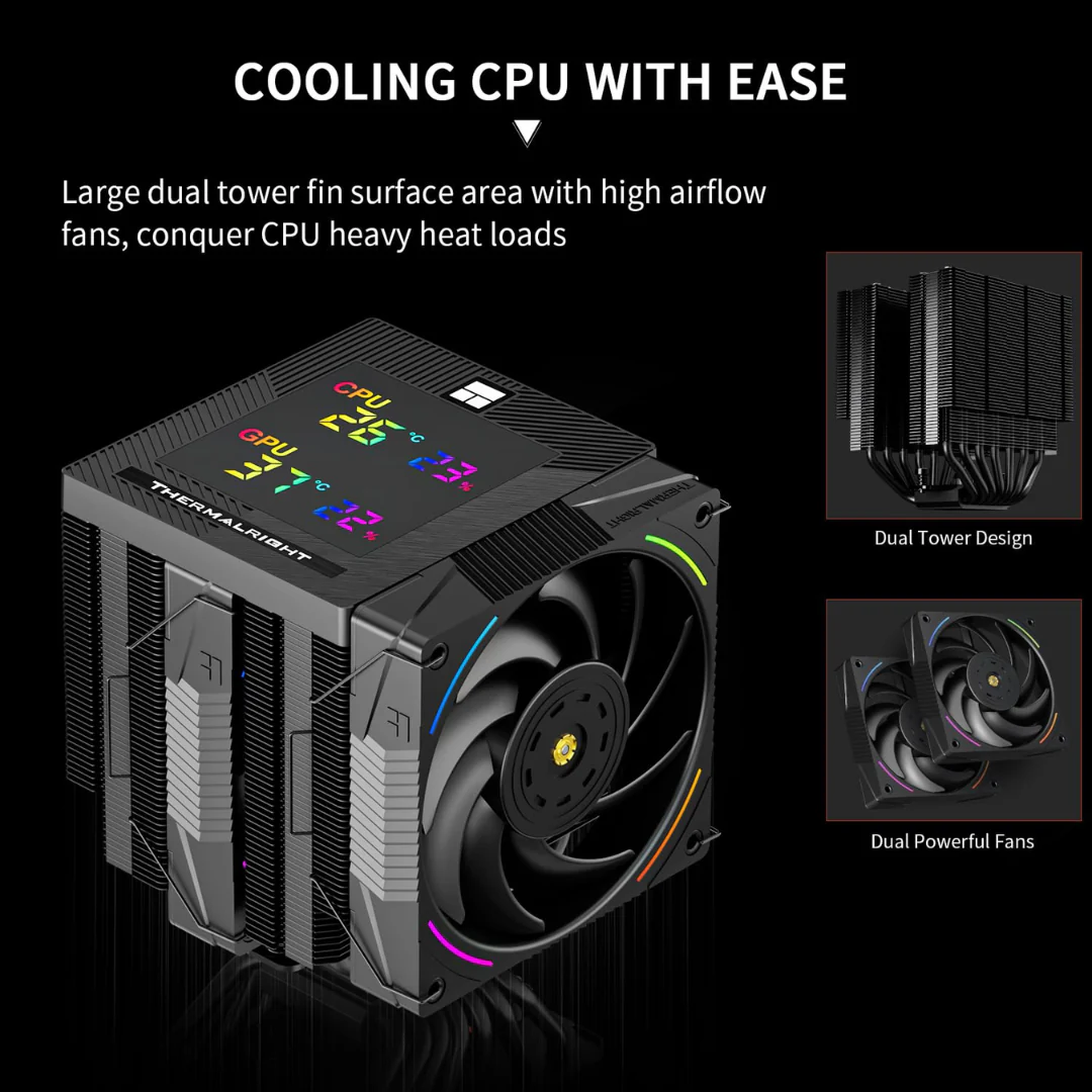 Thermalright Phantom Spirit 120 Evo Digital CPU Air Cooler - Image 4