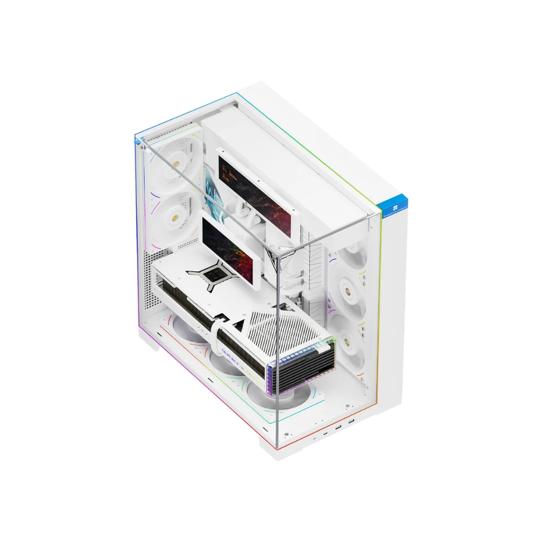 Thermalright TL-A70 Vision Panoramic ATX Case (Black | White) - Image 2