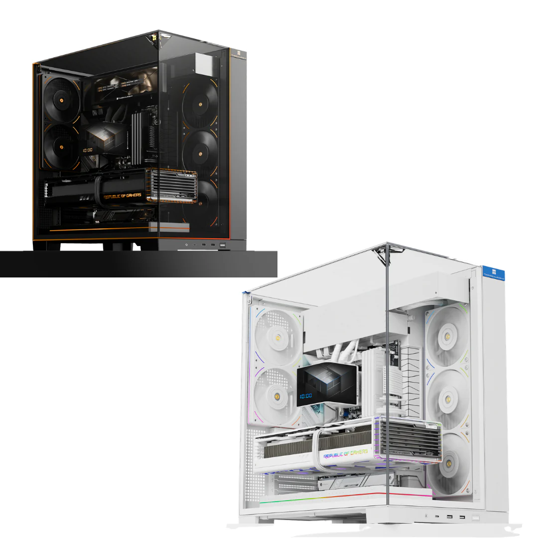 Thermalright TL-A70 Vision Panoramic ATX Case (Black | White) - Image 4