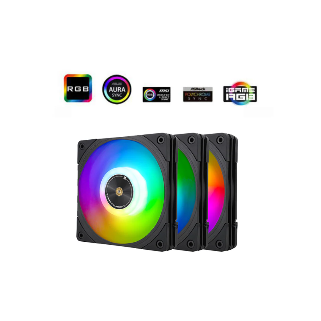 Thermalright TL-B12-S Black 3Pack ARGB Fan High RPM 2150 RPM - Image 4