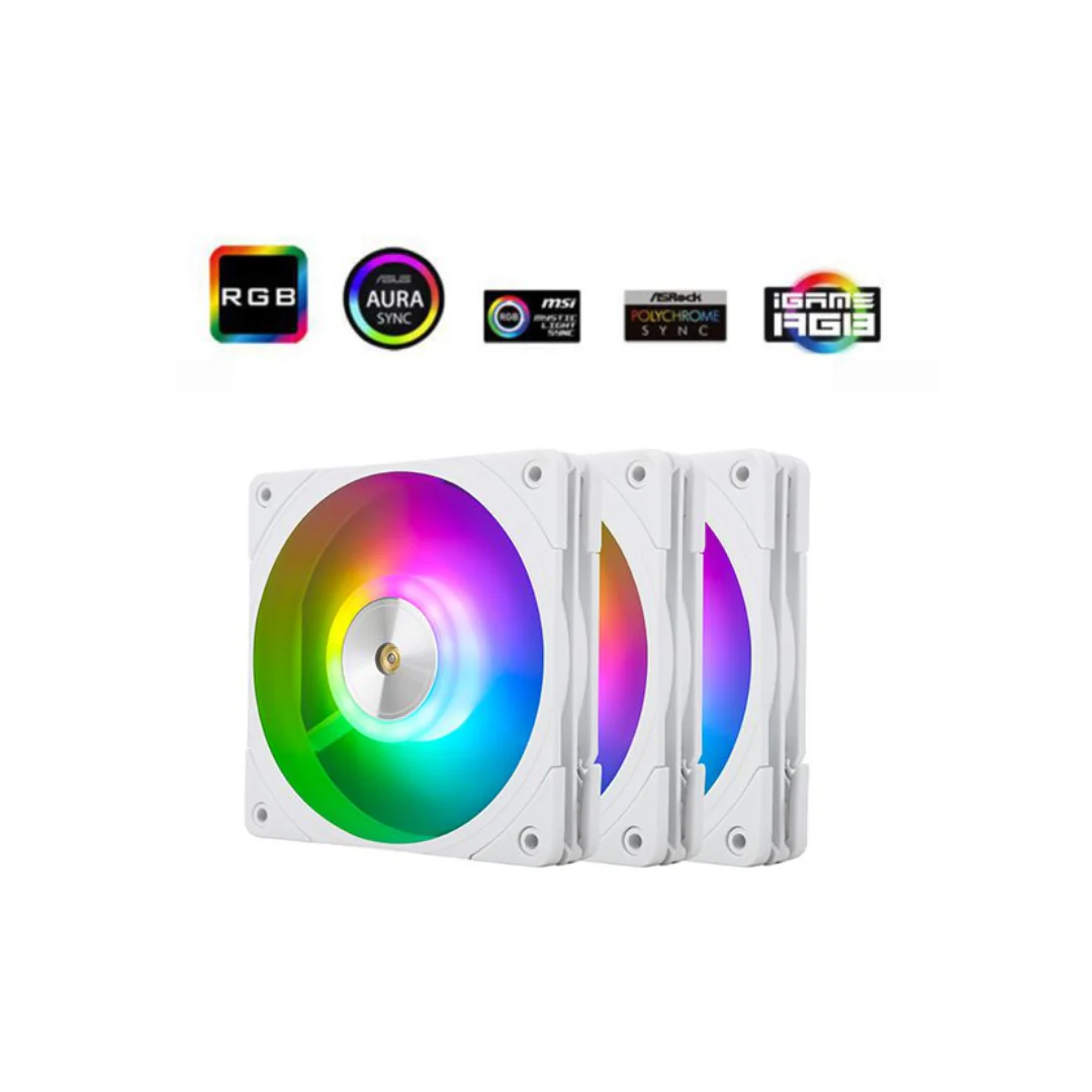Thermalright TL-B12W-S White 3Pack ARGB Fan High RPM 2150 RPM - Image 4