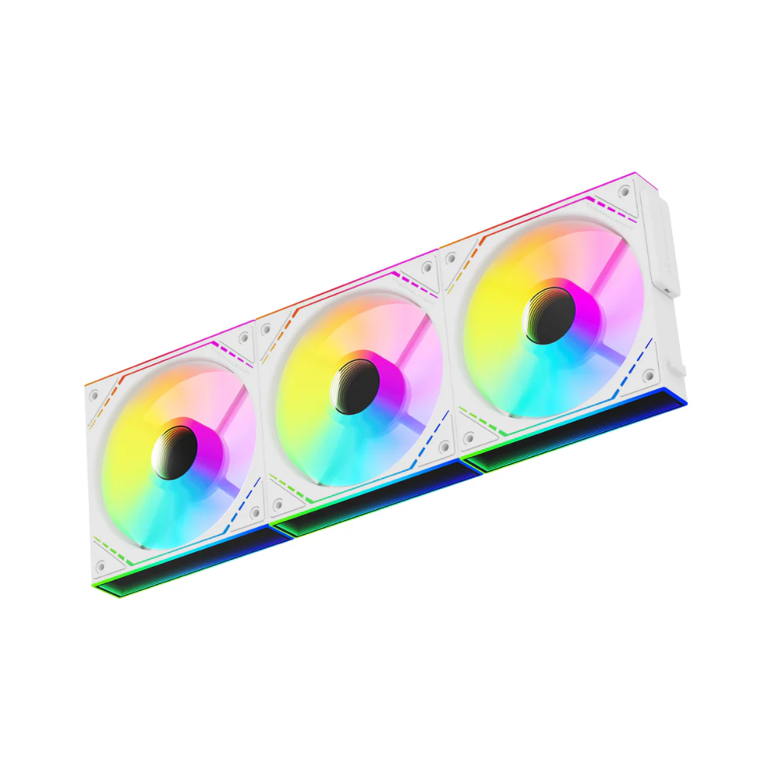 Thermalright TL-M12Q-S X3 3-Pack ARGB Block Splicing Fan (Black | White) - Image 2