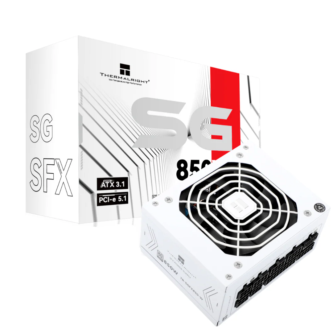 Thermalright ( TR-SGFX850 Black / TR-SGFX850-W White ) 850W 80+ Gold ATX 3.1 PCIE 5.1 Full Modular Power Supply - Image 2