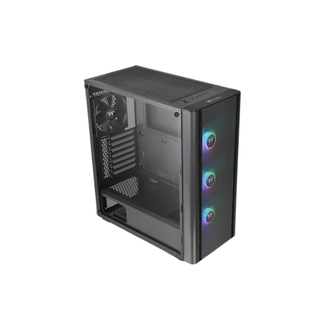 Thermaltake V250 AIR (Mesh) TG ARGB BLACK Mid Tower ATX Case CA-1Q5-00M1WN-03 (w/ 3 x 120mm ARGB BLK +  1 x 120mm BLK Fan) - Image 3