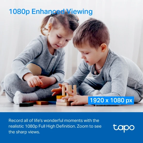 TP-Link Tapo C200C 1080p Indoor 360 Degrees Pan and Tilt Wireless WiFi IP Security CCTV Sale Hidden Camera Connect to Cellphone Two Way Audio with Mic and Speaker - Image 4