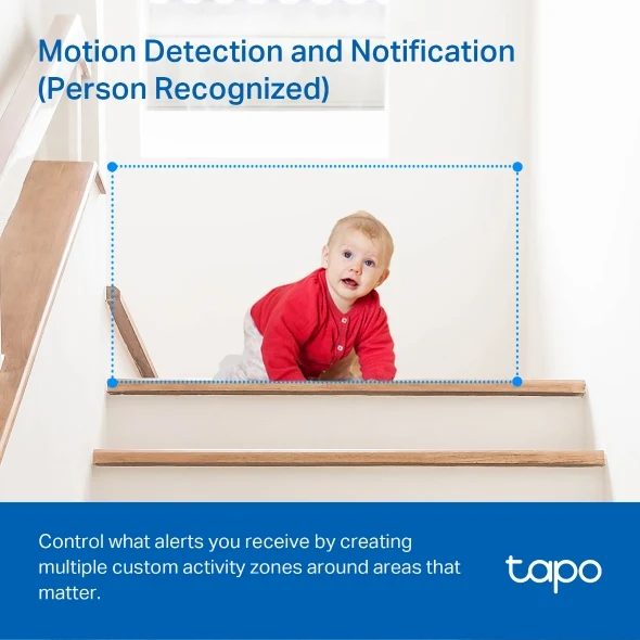 TP-Link Tapo C200C 1080p Indoor 360 Degrees Pan and Tilt Wireless WiFi IP Security CCTV Sale Hidden Camera Connect to Cellphone Two Way Audio with Mic and Speaker - Image 7