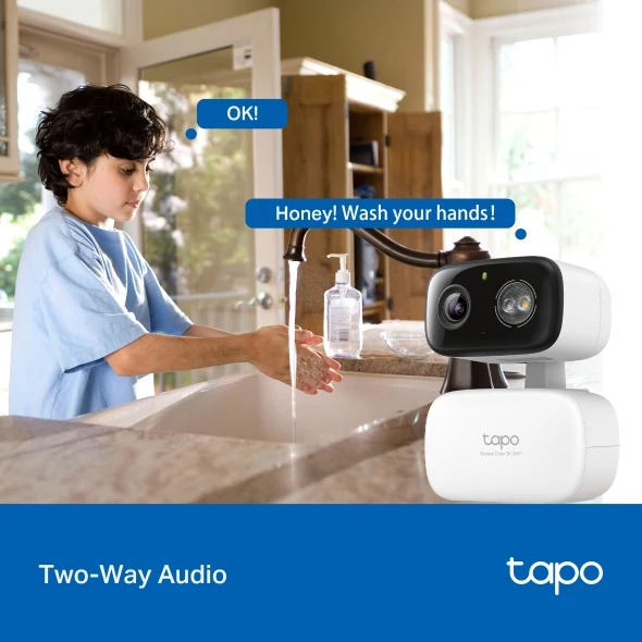 TP-Link Tapo C216 2K 3MP Indoor/Outdoor WiFi IP Security Cctv Sale Camera Connect to Cellphone with Mic and Speaker - Image 10