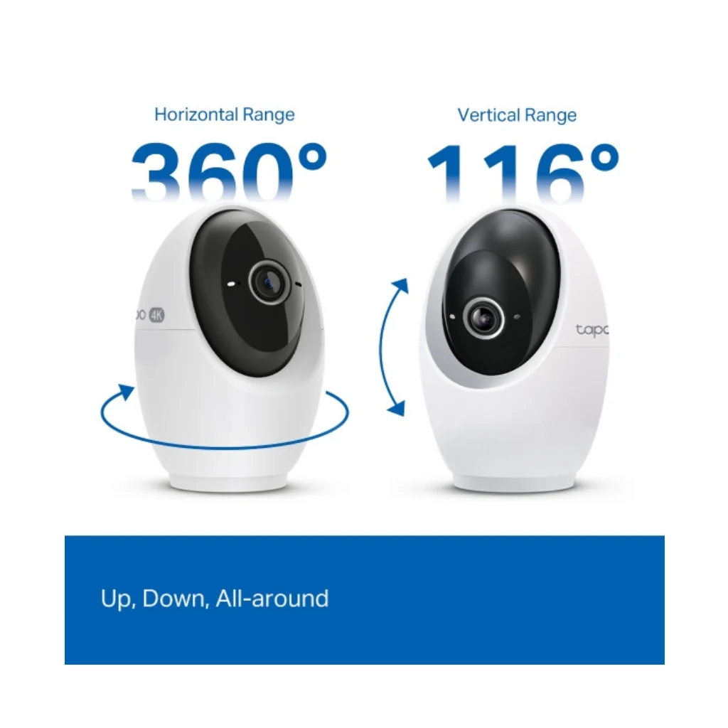 TP-Link Tapo C260 4K 8MP Ultra HD Indoor 360 degrees Pan/Tilt AI Security Cctv IP Wireless WiFi Sale Camera Night Vision Connect to Cellphone with Mic and Speaker - Image 4