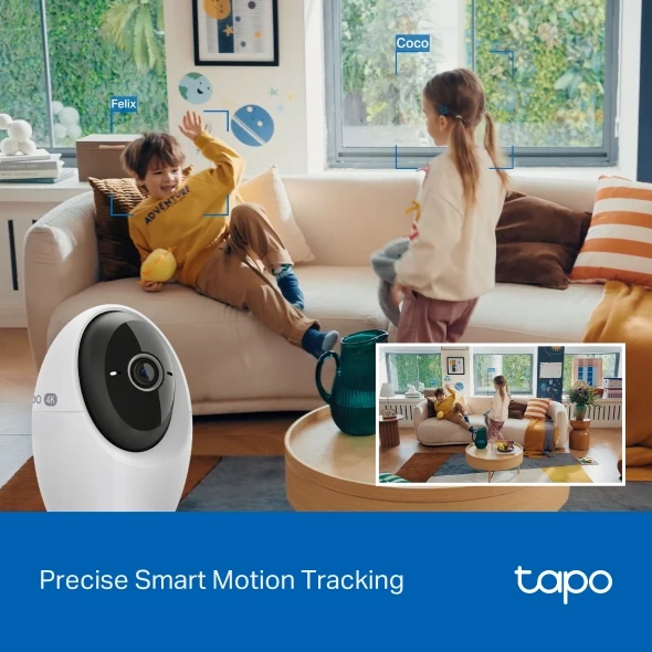 TP-Link Tapo C260 4K 8MP Ultra HD Indoor 360 degrees Pan/Tilt AI Security Cctv IP Wireless WiFi Sale Camera Night Vision Connect to Cellphone with Mic and Speaker - Image 9