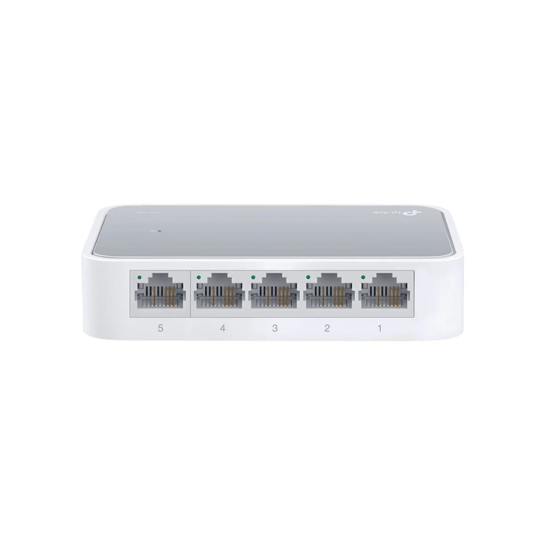 TP-Link TL-SF1005D 5-Port 10/100Mbps Plug and Play Green Ethernet Technology Desktop Switch